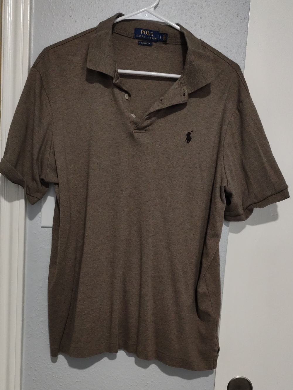 Polo by Ralph Lauren Men's Taupe Polo Shirt